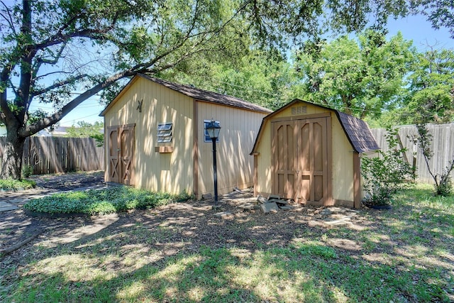4809 Ira St, Haltom City, TX 76117 - view of shed featuring a fenced backyard
