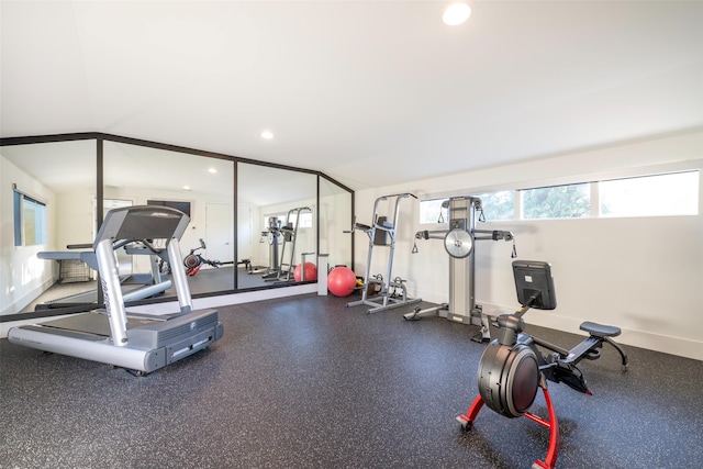 5624 Melshire Dr, Dallas, TX 75230 - gym with recessed lighting