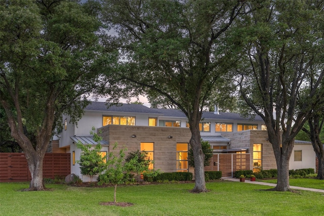 5624 Melshire Dr, Dallas, TX 75230 - view of front of house featuring a standing seam roof and metal roof