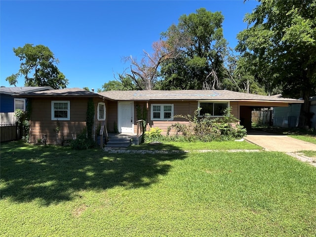 2345 Little Pocket Rd, Dallas, TX 75228 - view of front of house with an attached carport and concrete driveway