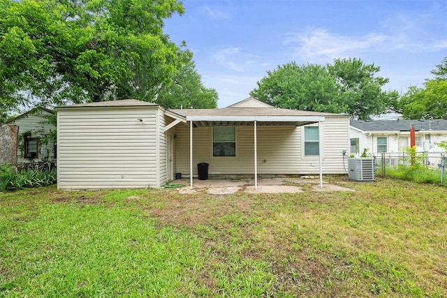 1625 Walnut St, Grand Prairie, TX 75050 - back of house with central AC