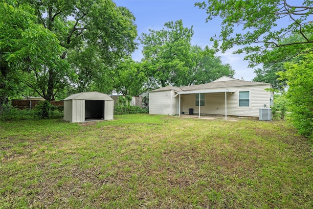 1625 Walnut St, Grand Prairie, TX 75050 - view of grassy yard with central air condition unit