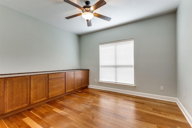 225 Tipperary Dr, Keller, TX 76248 - spare room featuring light wood finished floors, a ceiling fan, and baseboards