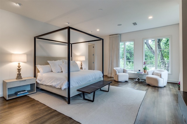 4678 Christopher Pl, Dallas, TX 75204 - bedroom with wood finished floors, recessed lighting, and baseboards
