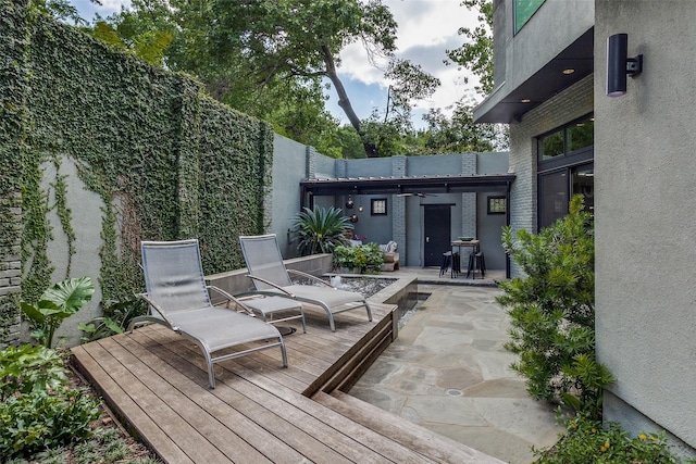 4678 Christopher Pl, Dallas, TX 75204 - wooden deck with a patio area