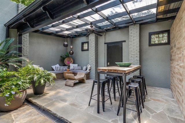 4678 Christopher Pl, Dallas, TX 75204 - view of patio / terrace with a pergola