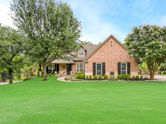 1951 Ravenwood Dr, Keller, TX 76262 - view of front of house featuring a front yard, stone siding, brick siding, and roof with shingles