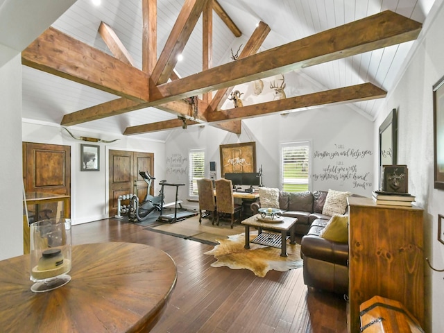 1951 Ravenwood Dr, Keller, TX 76262 - living room featuring hardwood / wood-style flooring and wood ceiling