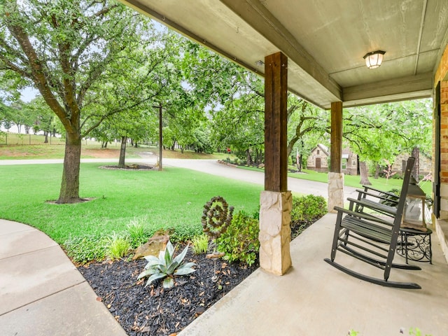 1951 Ravenwood Dr, Keller, TX 76262 - covered porch with a yard