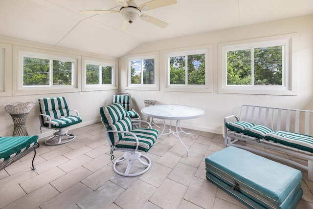 1728 Foster Dr, Arlington, TX 76012 - sunroom featuring lofted ceiling and baseboards