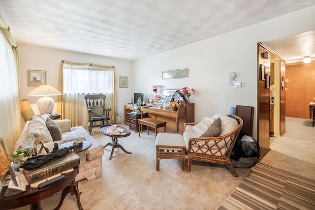 1728 Foster Dr, Arlington, TX 76012 - living area with light colored carpet and an office area