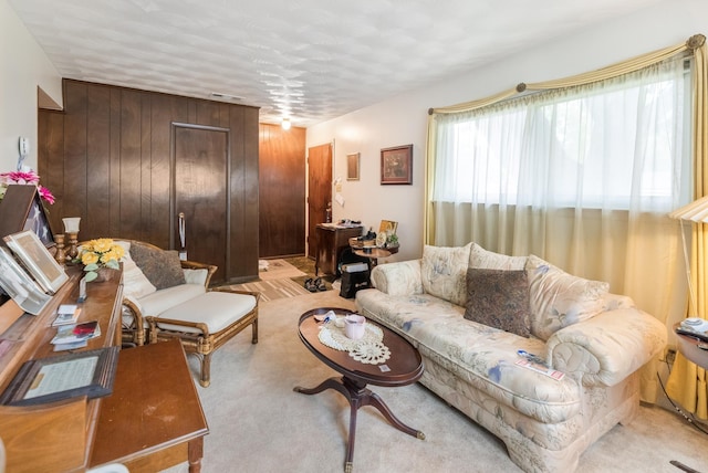 1728 Foster Dr, Arlington, TX 76012 - living room with wood walls