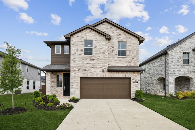 904 Santa Lucia Dr, Anna, TX 75409 - view of front facade featuring concrete driveway, an attached garage, and a front yard