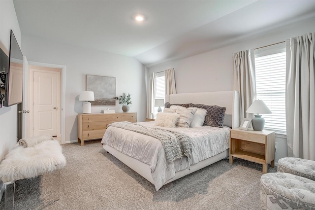 16556 White Fish Ln, Justin, TX 76247 - bedroom with light carpet and vaulted ceiling