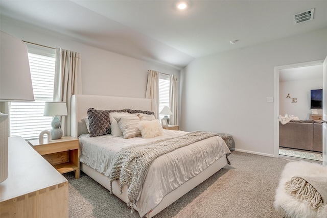 16556 White Fish Ln, Justin, TX 76247 - carpeted bedroom featuring lofted ceiling and baseboards