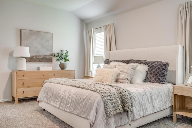 16556 White Fish Ln, Justin, TX 76247 - bedroom with vaulted ceiling, carpet, and baseboards