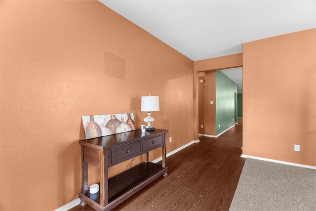 805 Canyon Pl, Desoto, TX 75115 - hallway featuring wood finished floors and baseboards