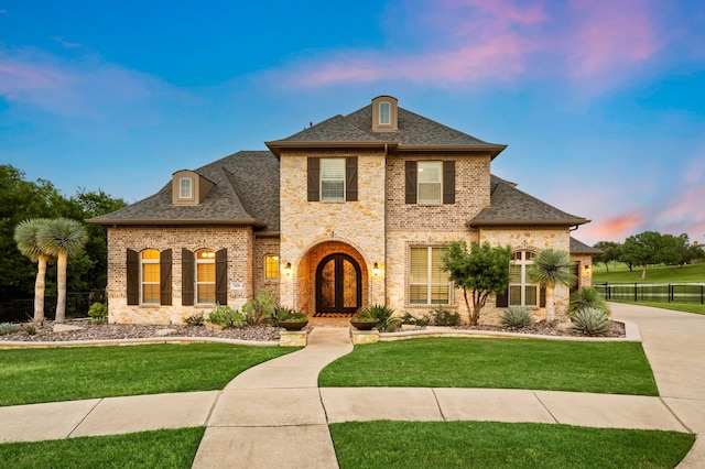 2100 Veranda Ave, Trophy Club, TX 76262 - french country inspired facade with brick siding and roof with shingles