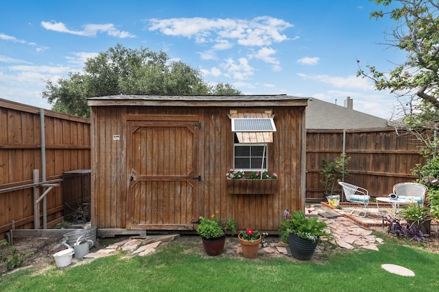 1090 Potter Ave, Rockwall, TX 75087 - view of shed with a fenced backyard