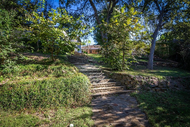 8351-8353 Lullwater Dr, Dallas, TX 75218 - view of street with stairs