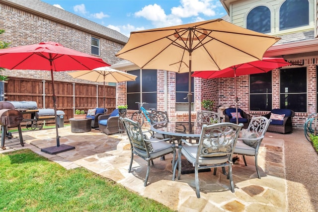 1217 Kent Brown Rd, Garland, TX 75044 - view of patio with an outdoor living space