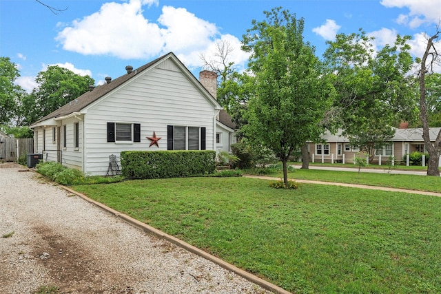 2530 Colcord, Waco, TX 76707 - view of front of property featuring a chimney and central air condition unit