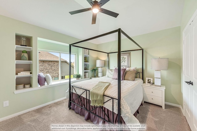 401 Sparrow Dr, Wylie, TX 75098 - carpeted bedroom with baseboards and a ceiling fan