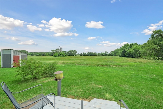 1083 Vz County Road 1319, Grand Saline, TX 75140 - view of green lawn featuring an outbuilding and a view of rural / pastoral area