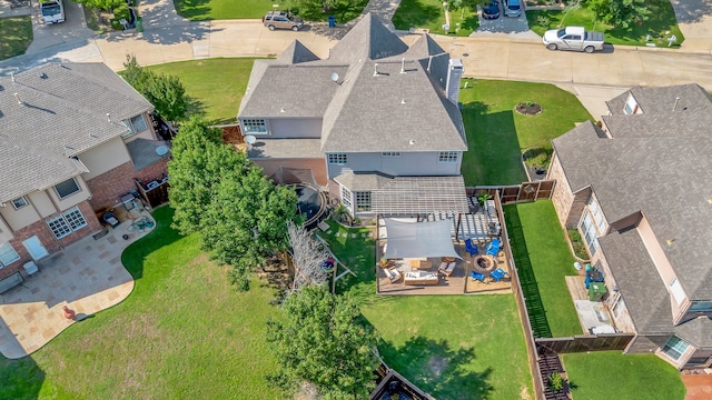 940 Crown Ct, Highland Village, TX 75077 - aerial view of property and surrounding area