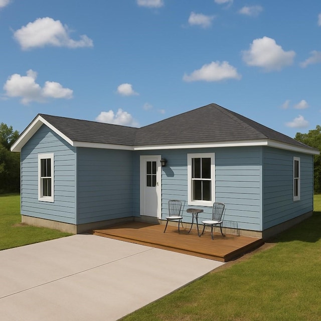 1225 Turner St, Waco, TX 76704 - back of property with a wooden deck and a yard