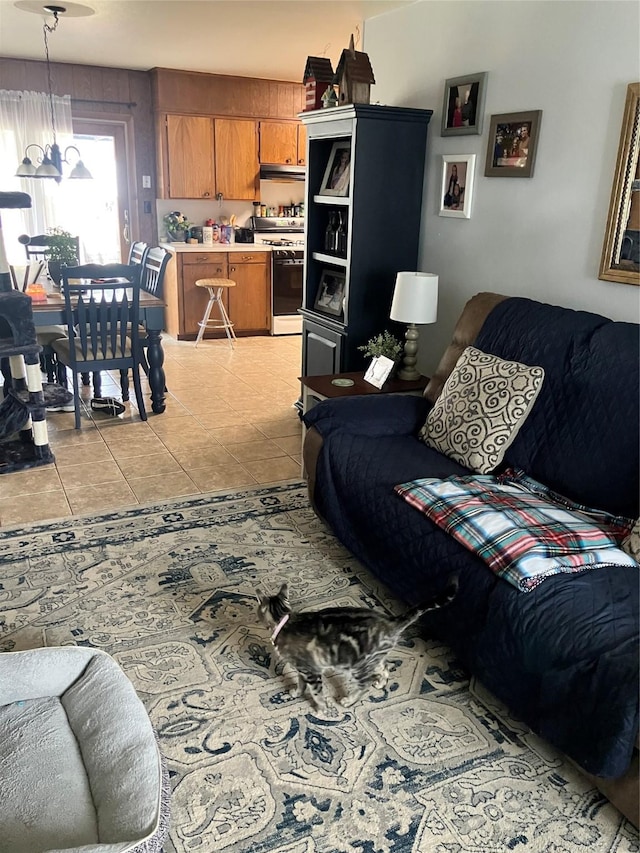 9008 Sara Ln Unit 1, Shreveport, LA 71118 - living area with light tile patterned floors