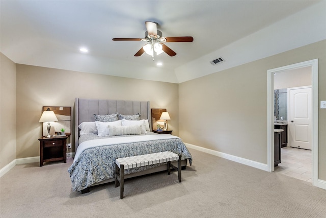 1117 Brandy Sta, Richardson, TX 75080 - bedroom with light carpet, baseboards, and ceiling fan