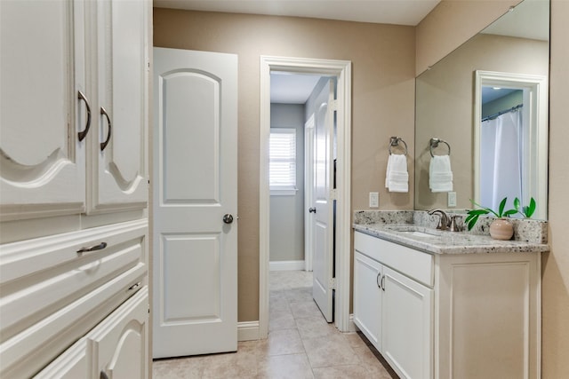 1117 Brandy Sta, Richardson, TX 75080 - full bathroom featuring tile patterned flooring and vanity