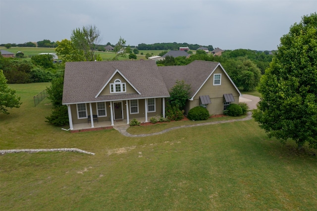 415 Stone Mountain Ct, Cresson, TX 76035 - view of front of home with covered porch and a front yard