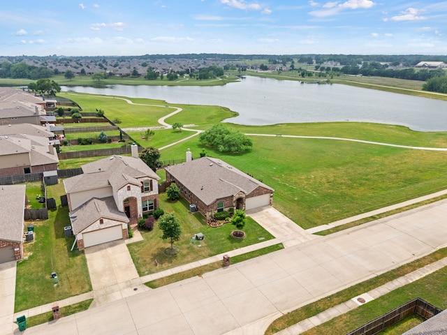 8400 Sioux Trl, Aubrey, TX 76227 - aerial view of residential area with a large body of water and a local golf course