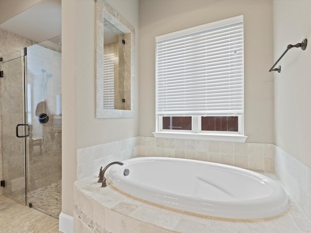 897 Clear Water Dr, Allen, TX 75013 - full bath with a garden tub and a shower stall