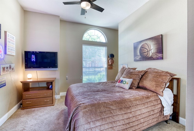 10108 Hunter Run, Frisco, TX 75035 - carpeted bedroom with baseboards and ceiling fan