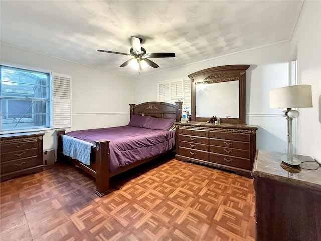 2725 Rustown Dr, Mesquite, TX 75150 - bedroom featuring a ceiling fan