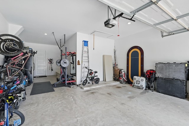 1809 Lithgow Rd, Celina, TX 75009 - garage with a garage door opener and recessed lighting