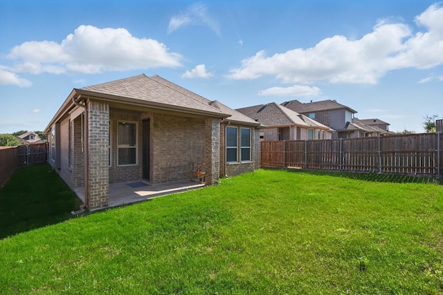 1012 Friesian Ln, Aubrey, TX 76227 - rear view of house with brick siding and a patio area