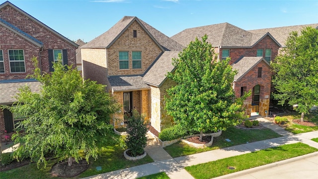 624 Ansley Way, Allen, TX 75013 - view of front of house with brick siding and roof with shingles