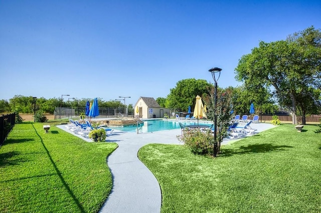 151 Summer Place Cir, Pottsboro, TX 75076 - view of community pool