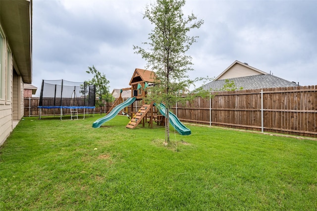 791 Evergreen St, Princeton, TX 75407 - view of jungle gym with a trampoline