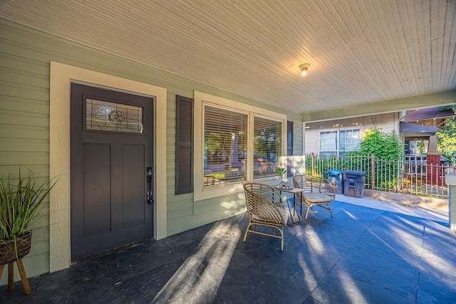 1410 Lee Ave, Fort Worth, TX 76164 - view of exterior entry with a porch