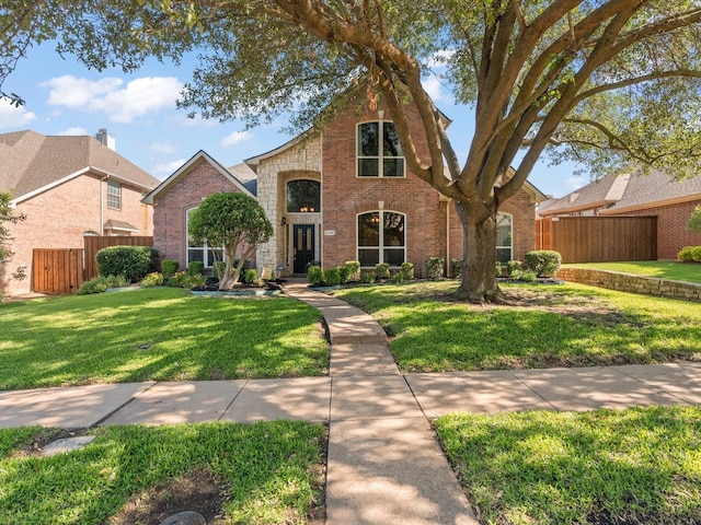 2448 Sky Harbor Dr, Plano, TX 75025 - traditional-style home featuring brick siding