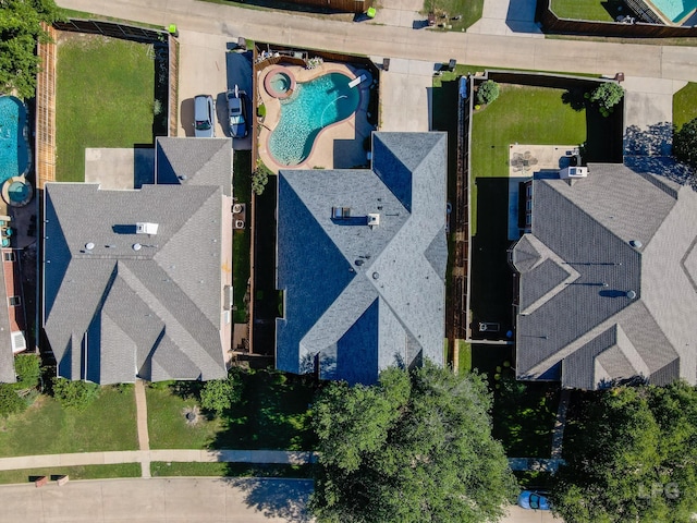 2448 Sky Harbor Dr, Plano, TX 75025 - drone / aerial view of a pool area