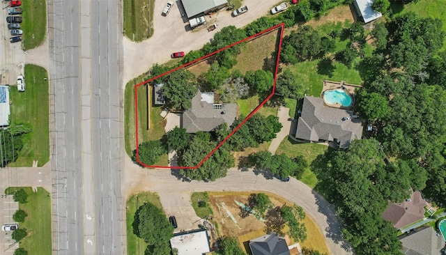 400 Baldwin Dr, Joshua, TX 76058 - aerial view of property's location featuring property boundaries highlighted