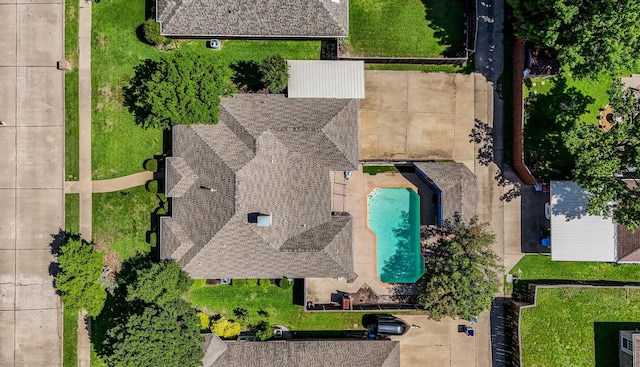 2810 Live Oak Dr, Rowlett, TX 75088 - aerial view of a pool area