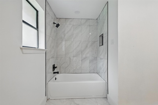 1425 Cassandra Cir, Desoto, TX 75115 - full bathroom with baseboards, shower / bath combination, and tile patterned flooring