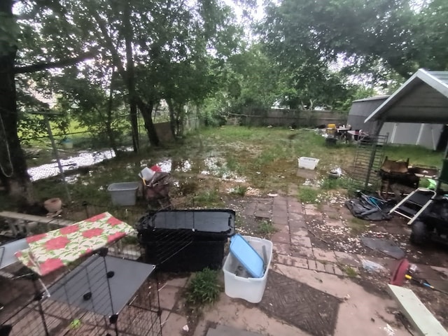 1123 Gilliam St, Bellmead, TX 76705 - view of yard with a patio